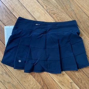 NWT Lululemon PACE RIVAL Tennis Skirt TRUE NAVY BLUE REGULAR length 4 6